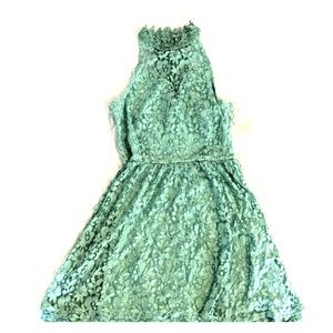 Teal lace Altar'd State dress